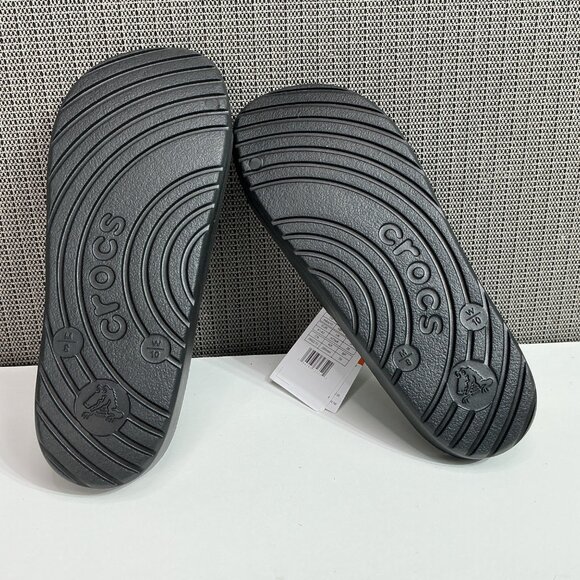 Crocs Unisex Black Slide Sandals Size W10/M8 Comfort - Picture 6 of 7